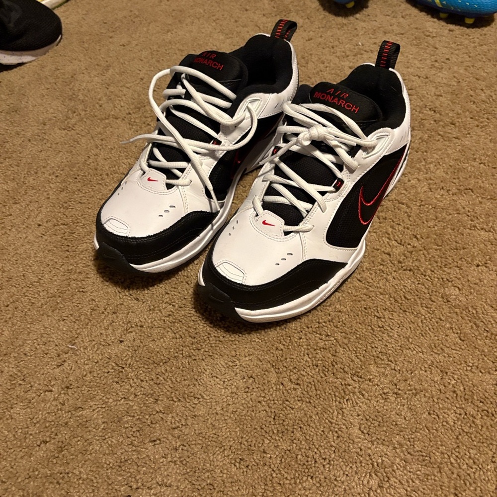 Nike Air Monarch IV Black and White Sneakers